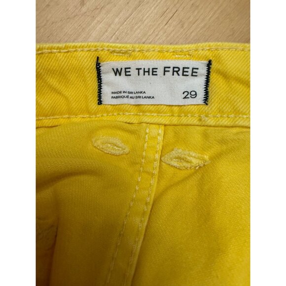 Free People We The Free Bettie Sailor Shorts NWT 29 Yellow Gold $68 - Picture 11 of 14